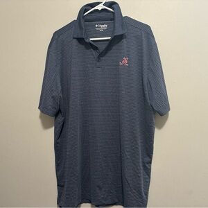 Columbia golf Alabama roll tide Men's Navy Polo Shirt size xl